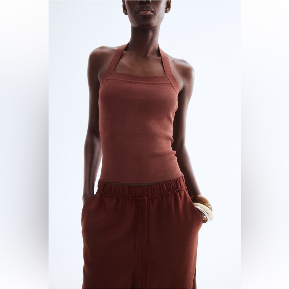 Linen-blend Drawstring Pants - Picture 2 of 4